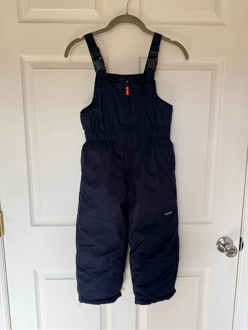 OshKosh B'gosh Drk Blue Kids Overalls Snow Bibs/Ski Pants Adjustable Straps SZ 6